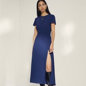 Wilfred Maxime Dress Aritzia Navy